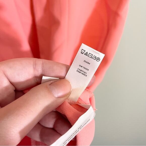 NWT Coral Loft Scalloped Split Back Sleeveless Dress Size 10 - Picture 11 of 13